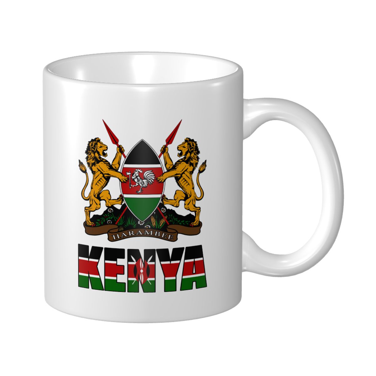 Home Office Kenya - Mark Cup Mug Kenya Letter Flag
