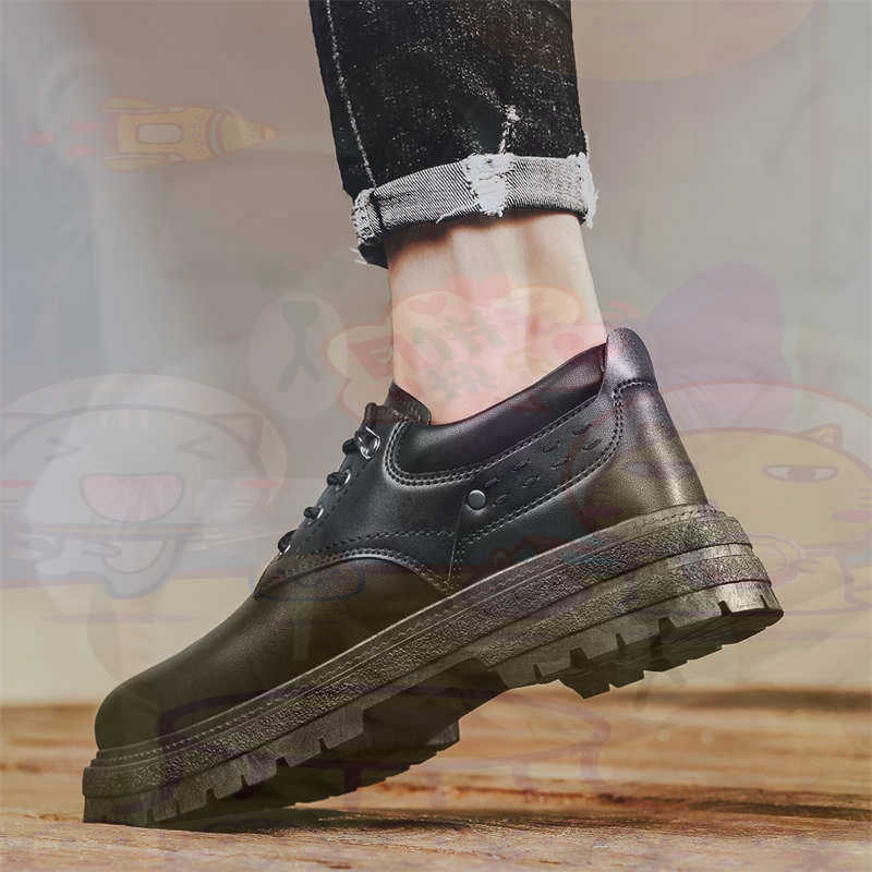 Home Office 365 - Dark Natural Leather Fashion Trainers Tennis