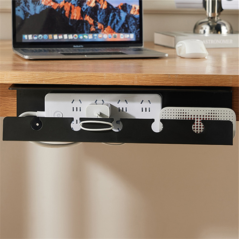 Power Strip Desk - Under Desk Cable Management Cable Tray