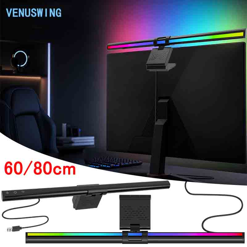 Home Office Work - 60/80cm Monitor Light Bar RGB Computer