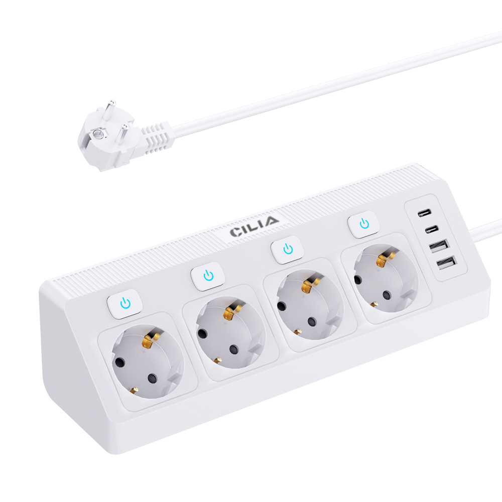 Power Strip Desk - EU Plug Power Strip with 4