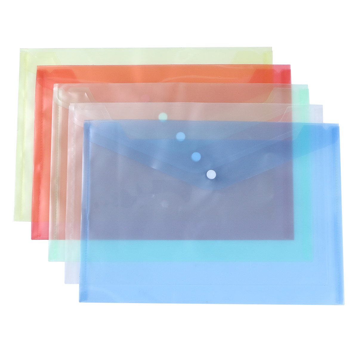 Home Office Travel Document - 24Pcs Transparent Thickened PP Plastic File