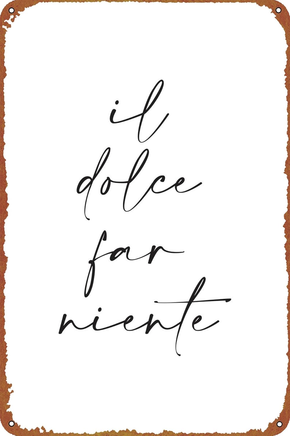 Home Office Logo - 1p,KIVYYB Il Dolce Far Niente Metal