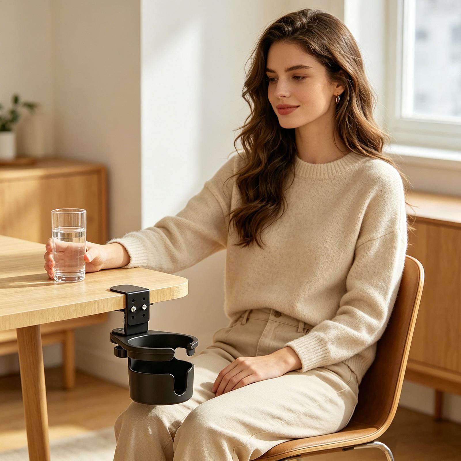Desk Cup Holder Tabletop Drink - đánh giá và giá Office Table Home