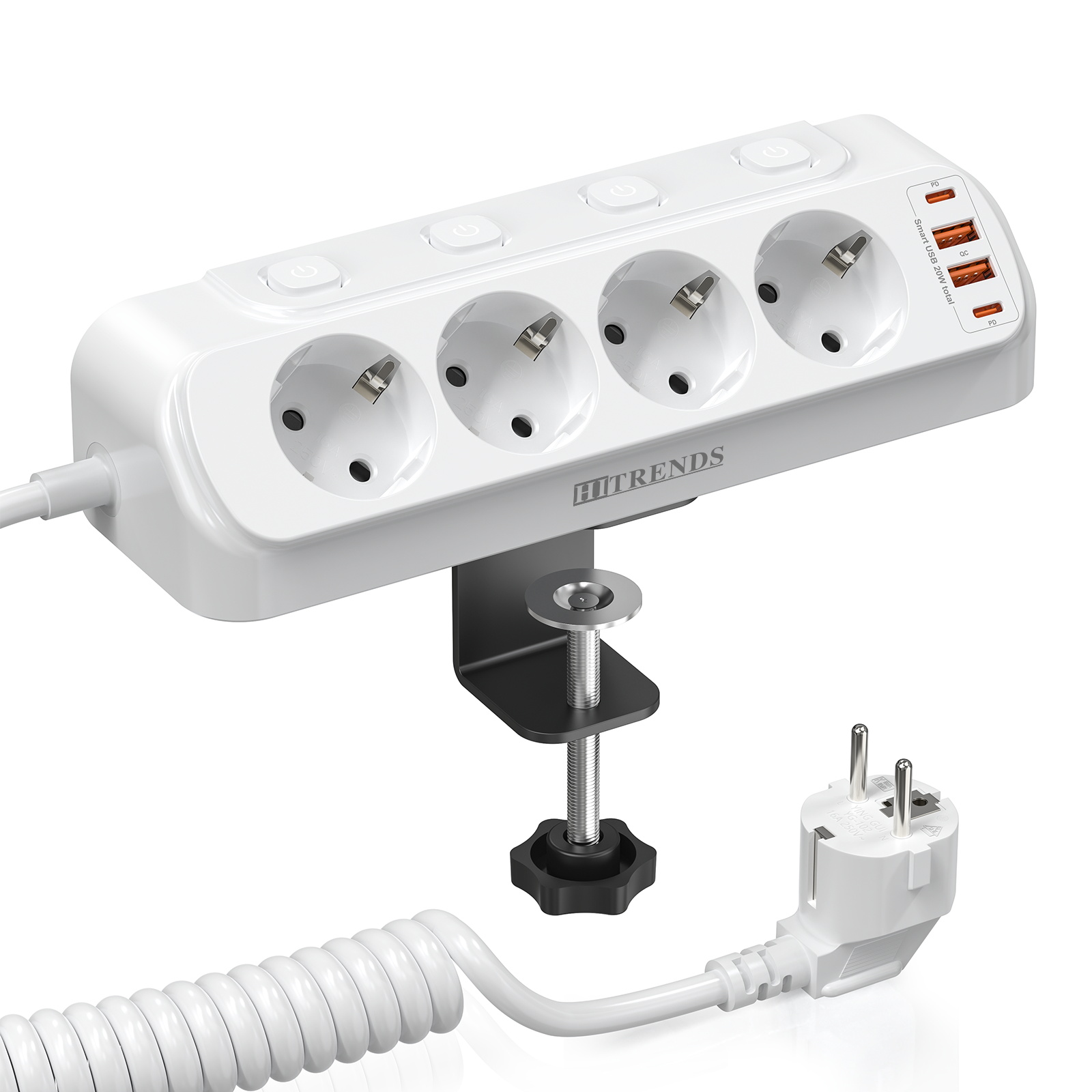8-in-1 Multi-functional Corner - đánh giá và giá Power Strip Desk