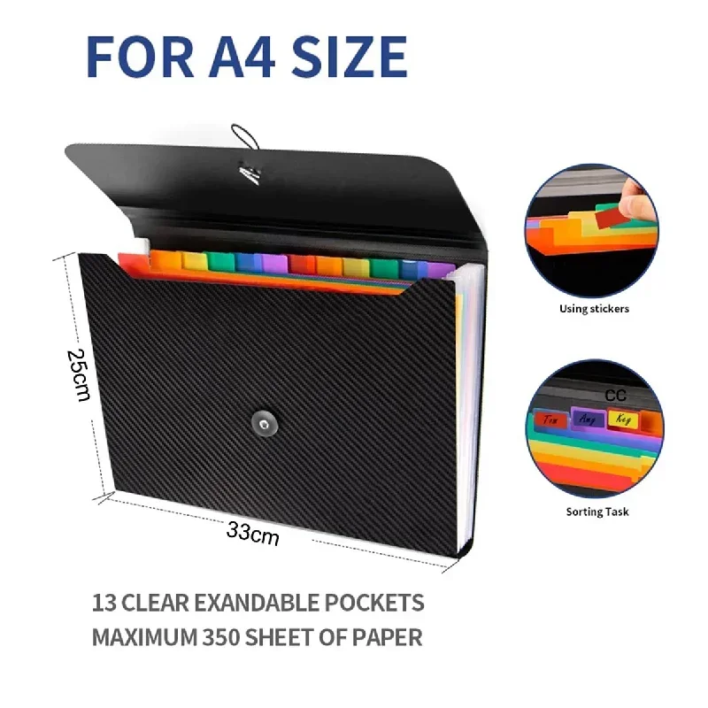 13 Pockets Expanding File Fold - đánh giá và giá Home Office Travel Document