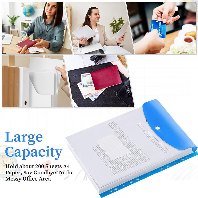 ABRI-A4 Plastic Wallets, 24 Pa - đánh giá và giá Home Office Travel Document