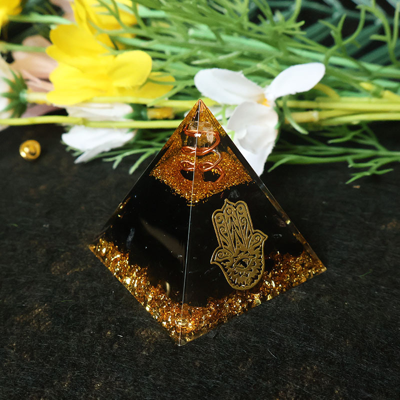 Hamsa Hand Resin Crystal Pyram - đánh giá và giá Home Office Free