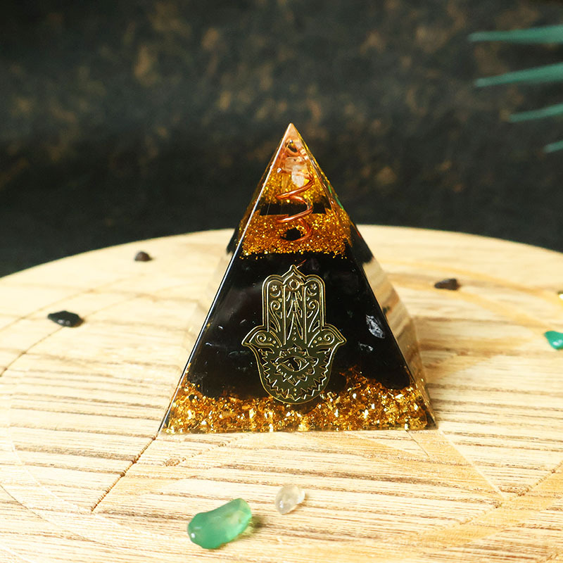 Hamsa Hand Resin Crystal Pyram - đánh giá và giá Home Office Free
