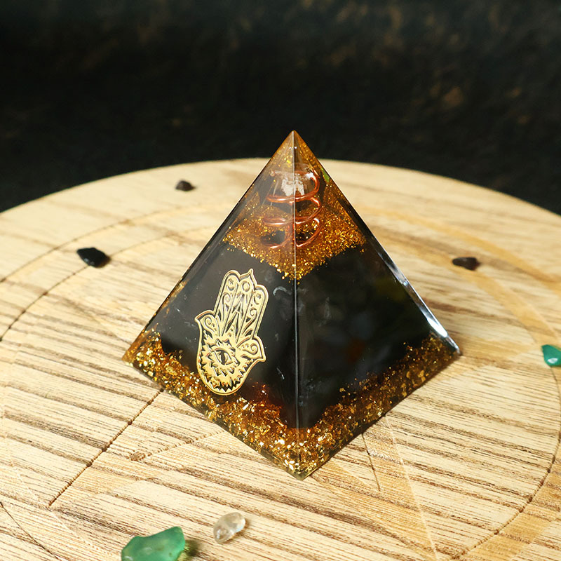 Hamsa Hand Resin Crystal Pyram - đánh giá và giá Home Office Free