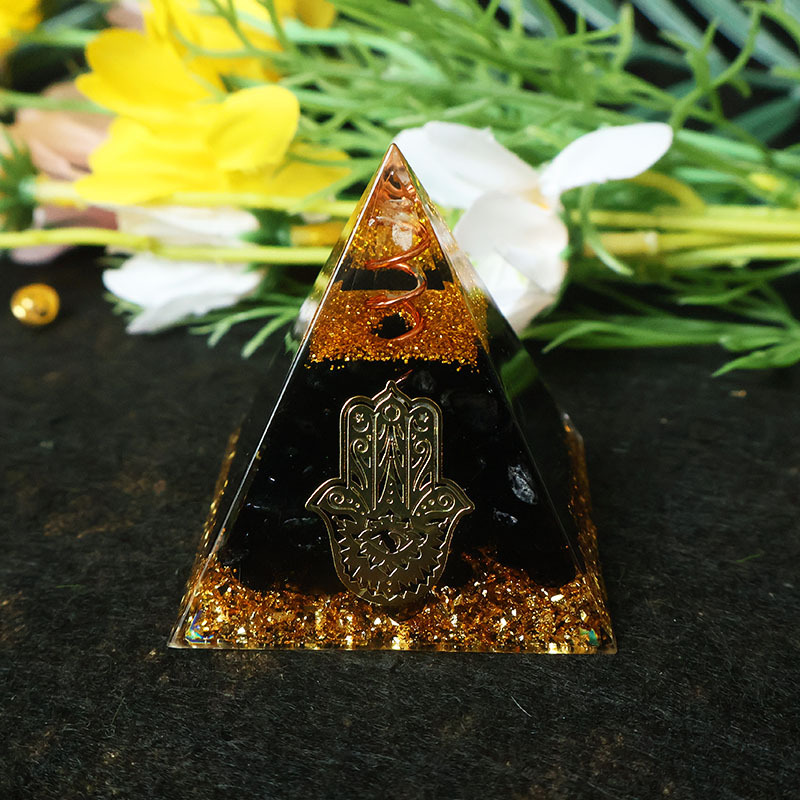 Hamsa Hand Resin Crystal Pyram - đánh giá và giá Home Office Free