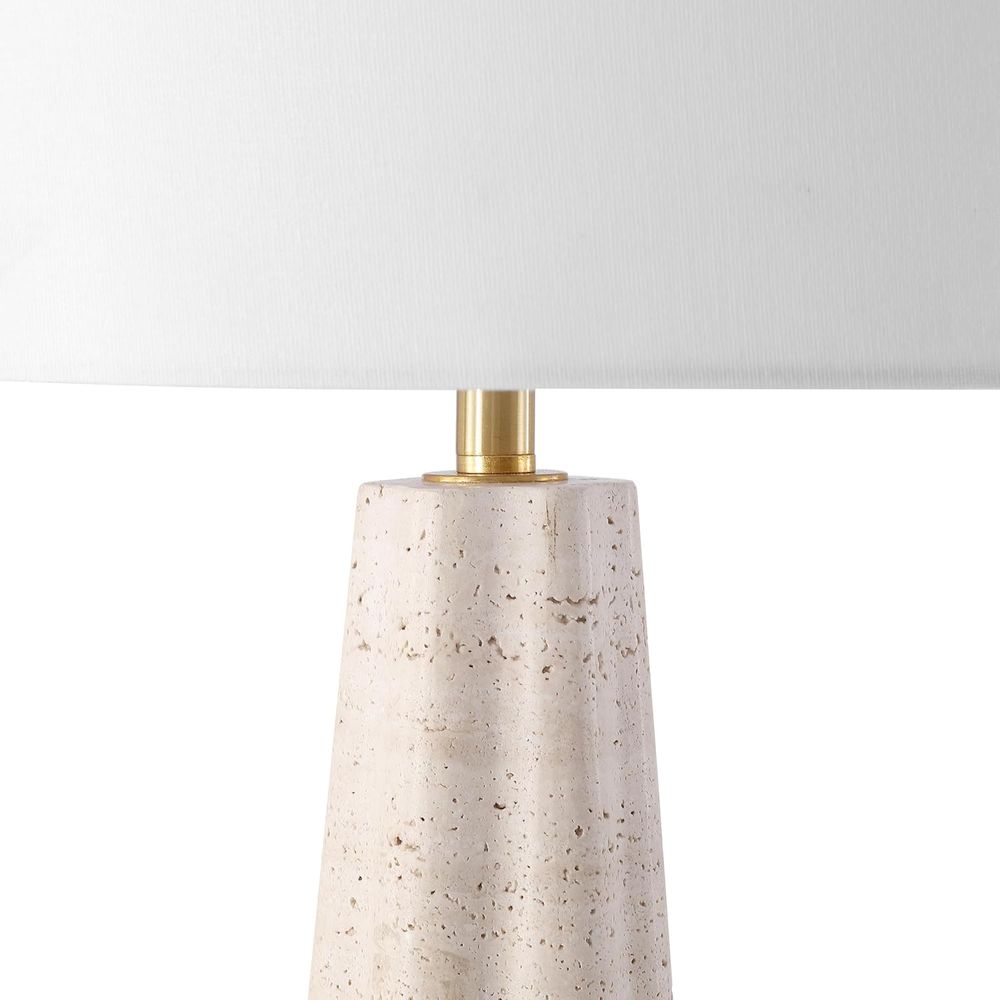 25-inch Travertine/White Table - đánh giá và giá Office Table Home