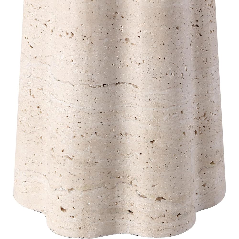 25-inch Travertine/White Table - đánh giá và giá Office Table Home
