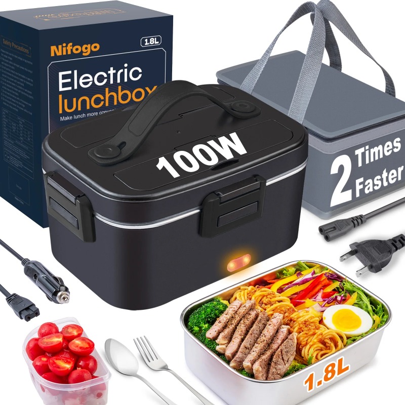 Electric Heated Lunch Box 110V - đánh giá và giá Home Office Work