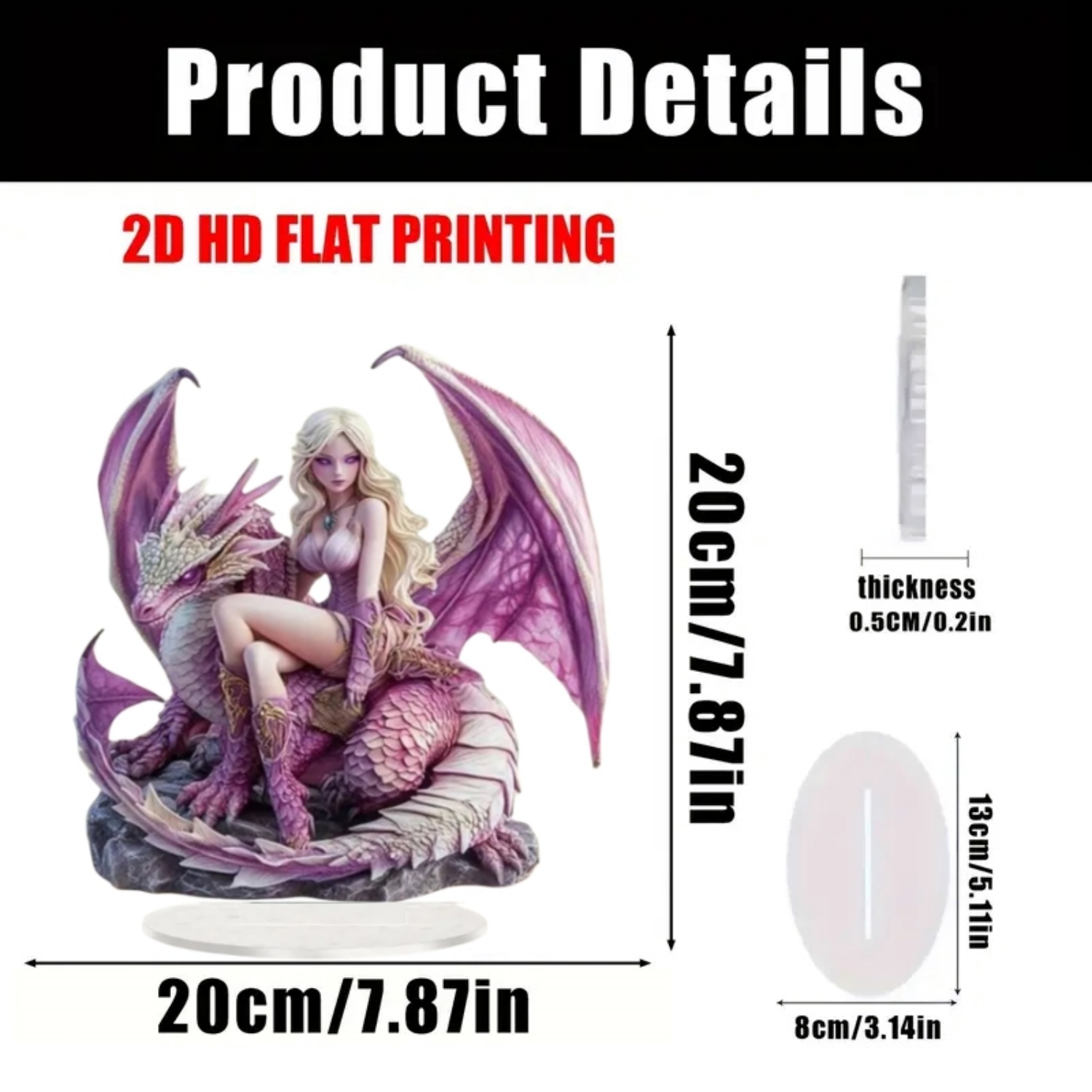 Fairy Statue,2D Flat Acrylic P - đánh giá và giá Office Table Home
