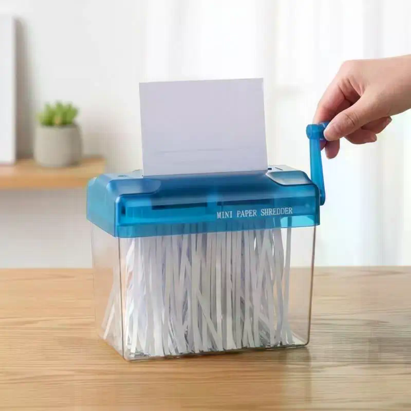Portable Mini Manual Paper Shr - đánh giá và giá Home Office Paper Shredder