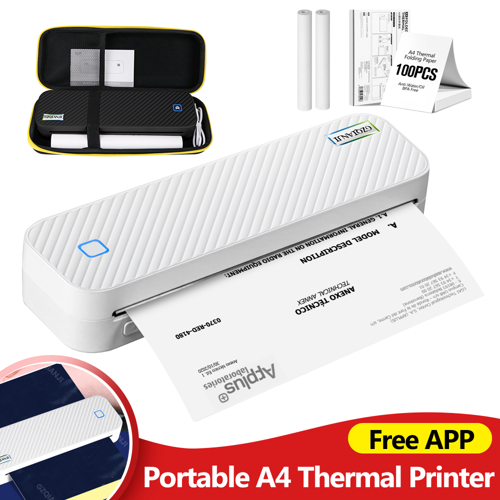 Portable A4 Thermal Printer Bl - đánh giá và giá Home Office Travel Document