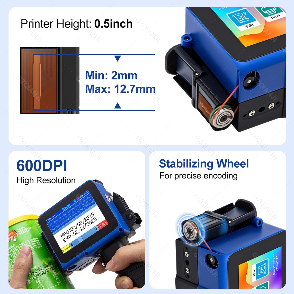 12.7mm Label Inkjet Printer Ha - đánh giá và giá Label Maker Machine