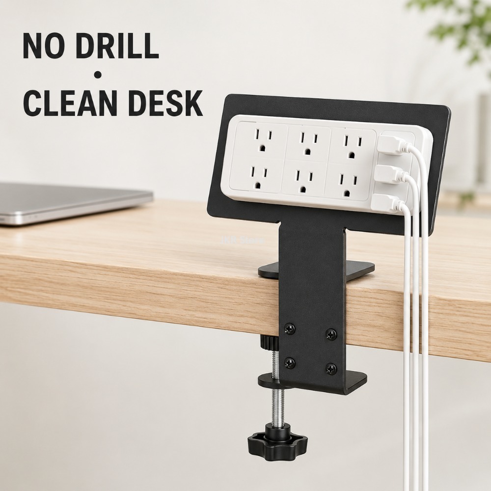 Under Desk Cable Organizer Tra - đánh giá và giá Power Strip Desk