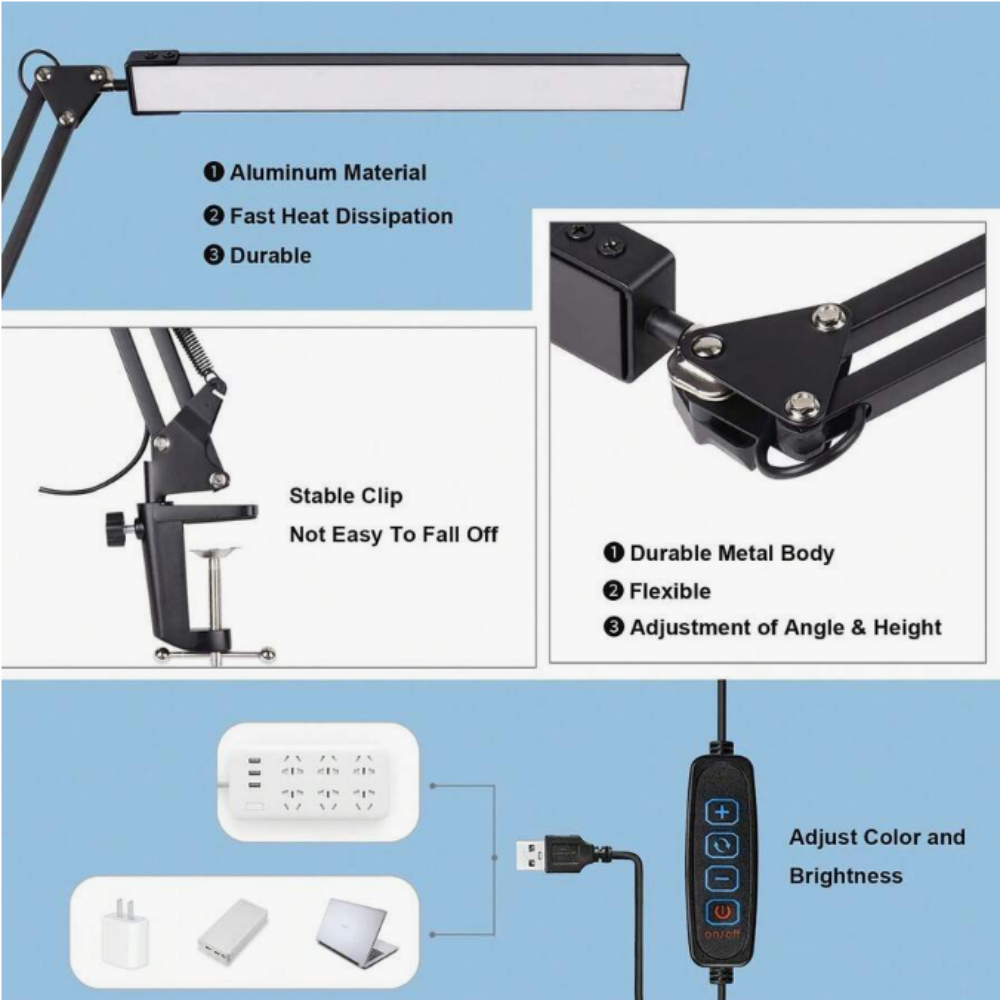LED Desk Lamp For Home,Reading - đánh giá và giá Office Table Home