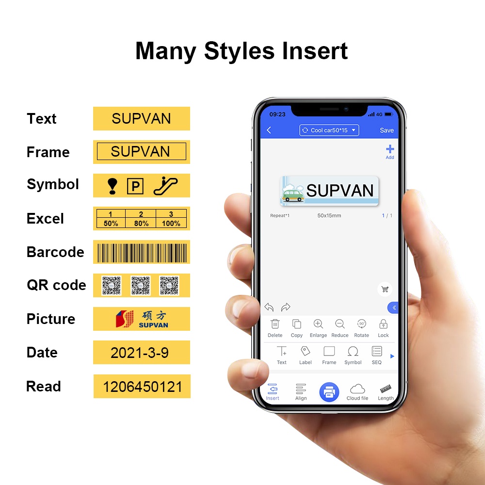 Supvan Hot Label Printer Paper - đánh giá và giá Label Maker Machine