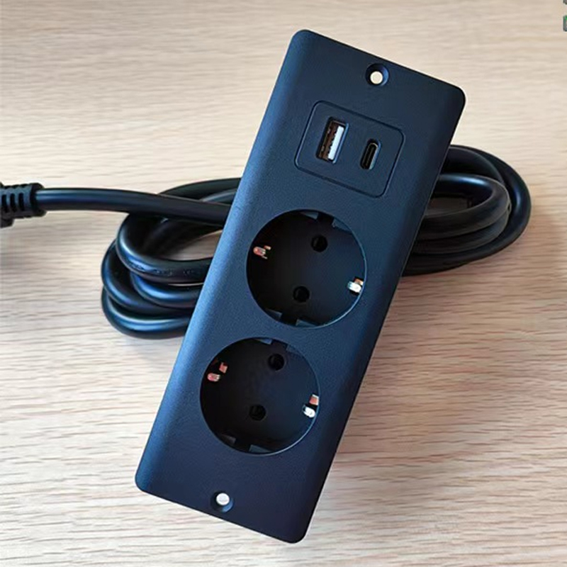 EU KR Table Recessed Sockets 2 - đánh giá và giá Power Strip Desk