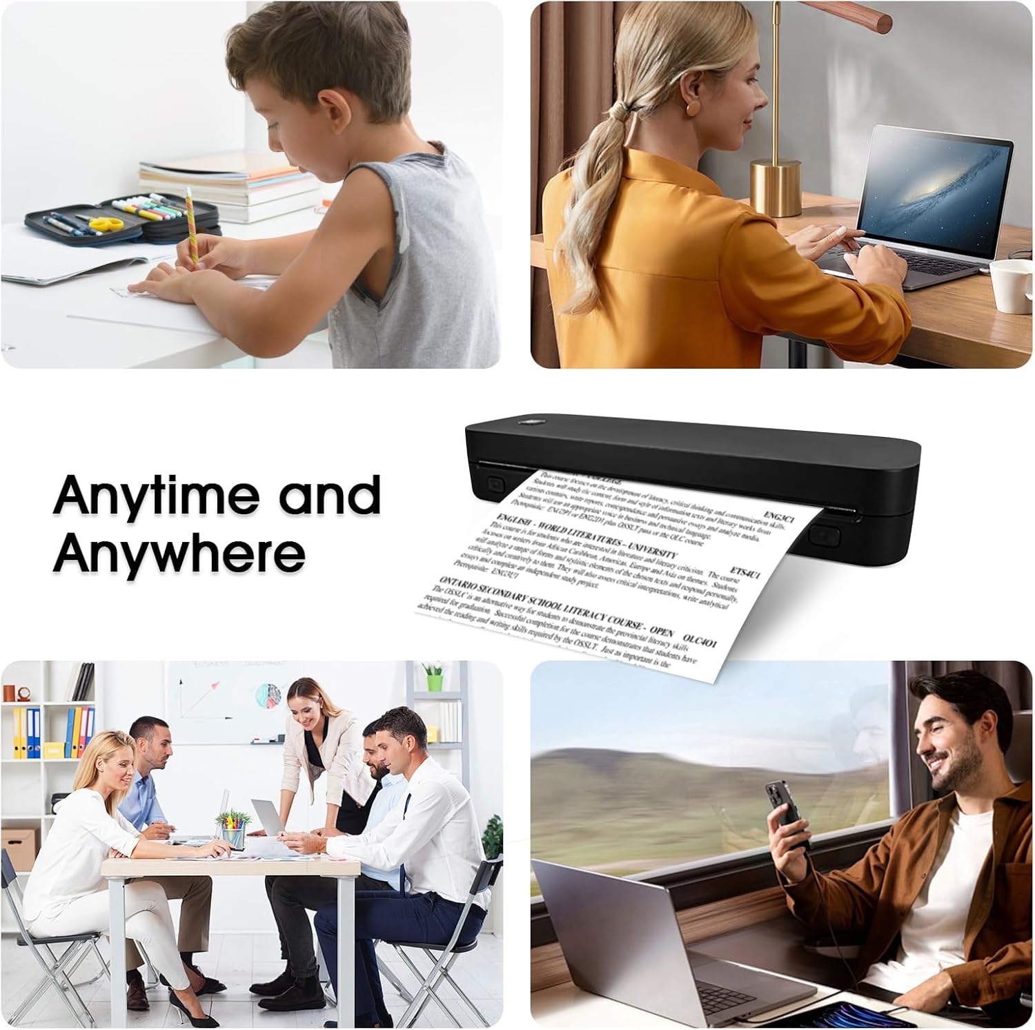 Portable A4 Thermal Printer Bl - đánh giá và giá Home Office Travel Document