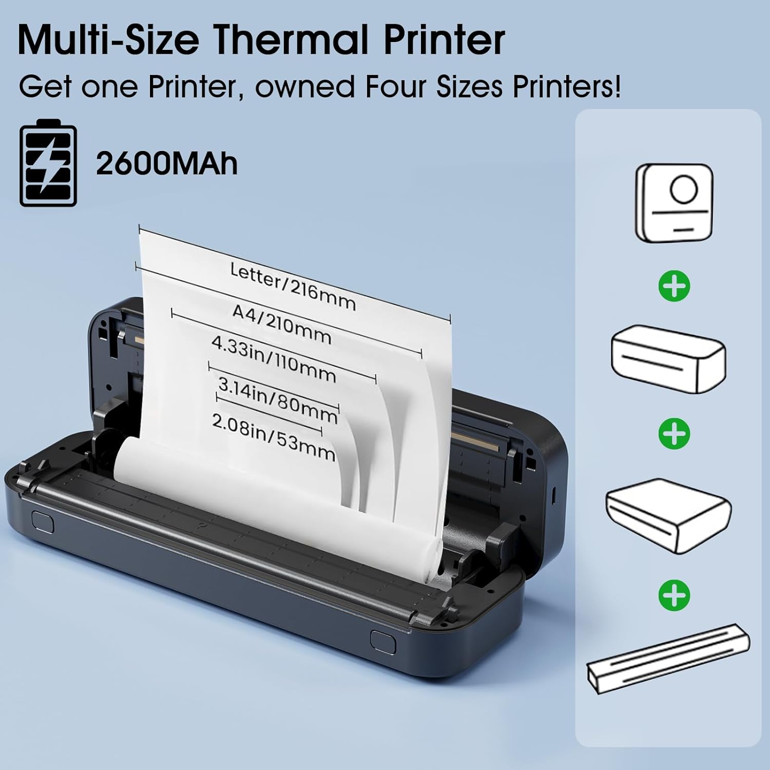 Portable A4 Thermal Printer Bl - đánh giá và giá Home Office Travel Document